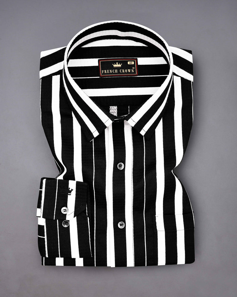 Jade Black and White Striped Dobby Textured Premium Giza Cotton Shirt 8211-BLK -38,8211-BLK -H-38,8211-BLK -39,8211-BLK -H-39,8211-BLK -40,8211-BLK -H-40,8211-BLK -42,8211-BLK -H-42,8211-BLK -44,8211-BLK -H-44,8211-BLK -46,8211-BLK -H-46,8211-BLK -48,8211-BLK -H-48,8211-BLK -50,8211-BLK -H-50,8211-BLK -52,8211-BLK -H-52