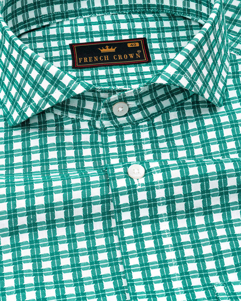 Lochinvar Aqua Green with White Gingham Dobby Textured Premium Giza Cotton Shirt 8245-CA-38,8245-CA-H-38,8245-CA-39,8245-CA-H-39,8245-CA-40,8245-CA-H-40,8245-CA-42,8245-CA-H-42,8245-CA-44,8245-CA-H-44,8245-CA-46,8245-CA-H-46,8245-CA-48,8245-CA-H-48,8245-CA-50,8245-CA-H-50,8245-CA-52,8245-CA-H-52