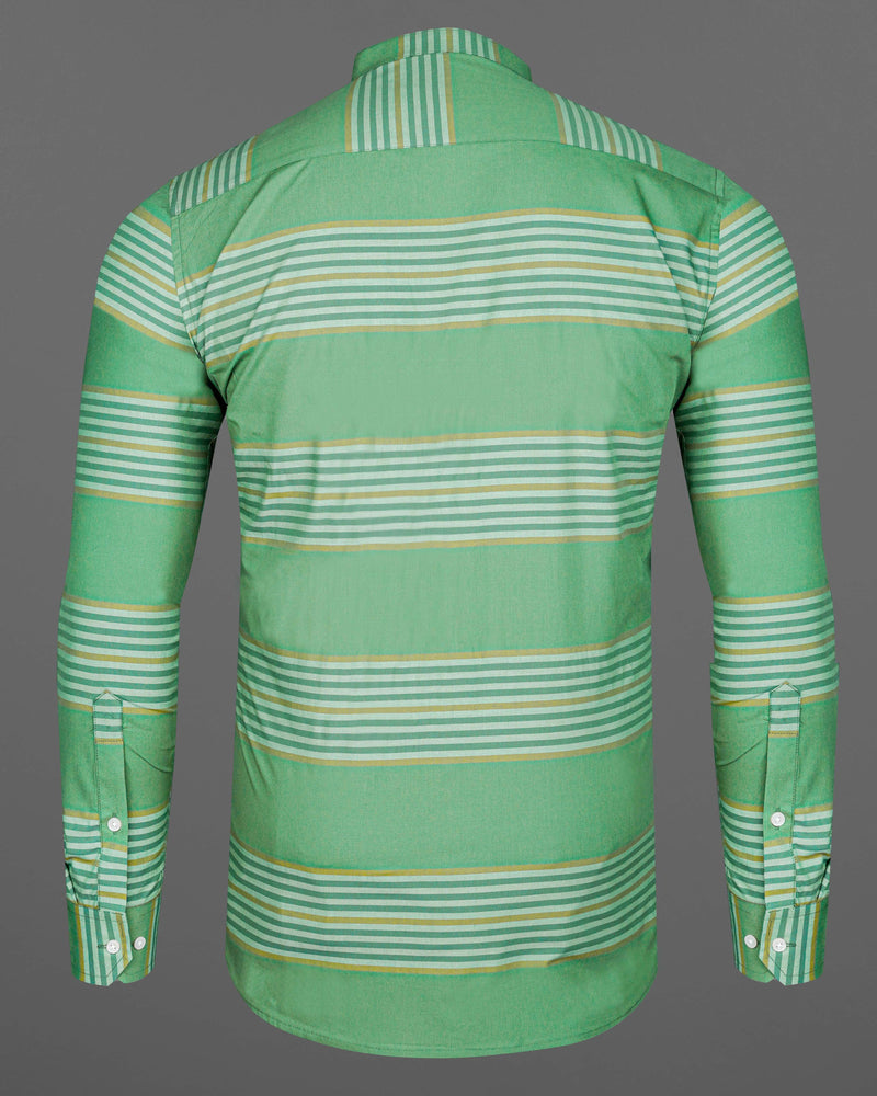 Lichen Green with Laser Yellow Striped Premium Cotton Shirt 8252-M-38, 8252-M-H-38, 8252-M-39, 8252-M-H-39, 8252-M-40, 8252-M-H-40, 8252-M-42, 8252-M-H-42, 8252-M-44, 8252-M-H-44, 8252-M-46, 8252-M-H-46, 8252-M-48, 8252-M-H-48, 8252-M-50, 8252-M-H-50, 8252-M-52, 8252-M-H-52