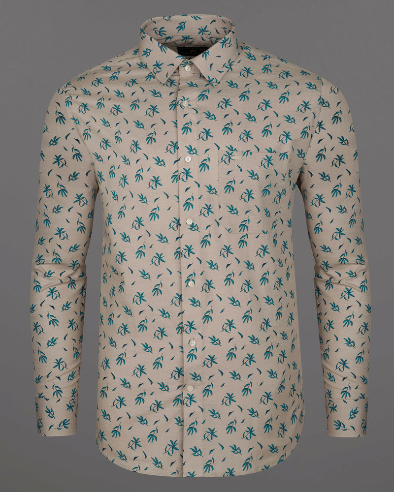 Pearl Bush Gray with Eastern Aqua Blue Leaves Textured Luxurious Linen Shirt 8254-38, 8254-H-38, 8254-39, 8254-H-39, 8254-40, 8254-H-40, 8254-42, 8254-H-42, 8254-44, 8254-H-44, 8254-46, 8254-H-46, 8254-48, 8254-H-48, 8254-50, 8254-H-50, 8254-52, 8254-H-52