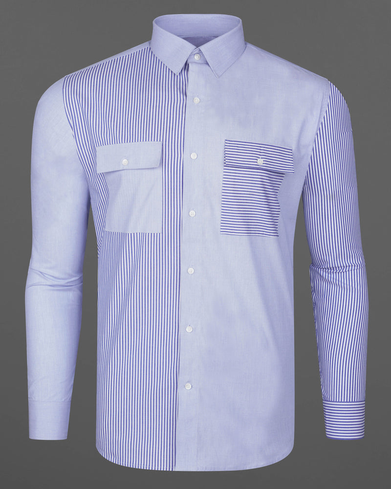 Scampi Blue Striped and Wistful Sky Blue Premium Cotton Designer Shirt 8267-P147-38, 8267-P147-H-38, 8267-P147-39, 8267-P147-H-39, 8267-P147-40, 8267-P147-H-40, 8267-P147-42, 8267-P147-H-42, 8267-P147-44, 8267-P147-H-44, 8267-P147-46, 8267-P147-H-46, 8267-P147-48, 8267-P147-H-48, 8267-P147-50, 8267-P147-H-50, 8267-P147-52, 8267-P147-H-52