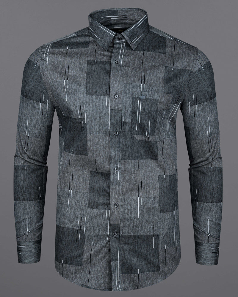 Gunmetal and Iridium Gray Box Printed Super Soft Premium Cotton Shirt 8272-BLK-38, 8272-BLK-H-38, 8272-BLK-39, 8272-BLK-H-39, 8272-BLK-40, 8272-BLK-H-40, 8272-BLK-42, 8272-BLK-H-42, 8272-BLK-44, 8272-BLK-H-44, 8272-BLK-46, 8272-BLK-H-46, 8272-BLK-48, 8272-BLK-H-48, 8272-BLK-50, 8272-BLK-H-50, 8272-BLK-52, 8272-BLK-H-52