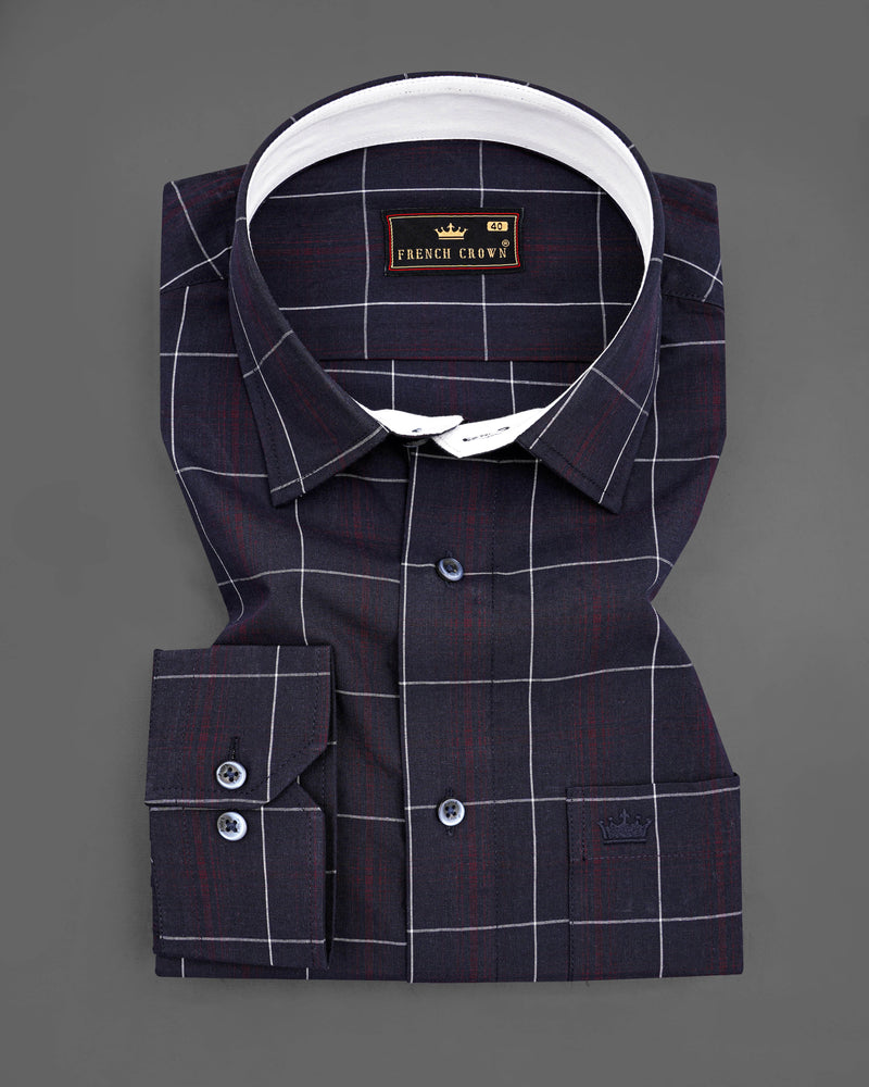 Midnight Blue with Barossa Wine Windowpane Premium Cotton Shirt 8293-CP-BLE -38,8293-CP-BLE -H-38,8293-CP-BLE -39,8293-CP-BLE -H-39,8293-CP-BLE -40,8293-CP-BLE -H-40,8293-CP-BLE -42,8293-CP-BLE -H-42,8293-CP-BLE -44,8293-CP-BLE -H-44,8293-CP-BLE -46,8293-CP-BLE -H-46,8293-CP-BLE -48,8293-CP-BLE -H-48,8293-CP-BLE -50,8293-CP-BLE -H-50,8293-CP-BLE -52,8293-CP-BLE -H-52