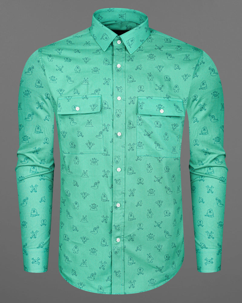 Jellyfish Green with Alien Printed Royal Oxford Designer Shirt 8295-P131 -38,8295-P131 -H-38,8295-P131 -39,8295-P131 -H-39,8295-P131 -40,8295-P131 -H-40,8295-P131 -42,8295-P131 -H-42,8295-P131 -44,8295-P131 -H-44,8295-P131 -46,8295-P131 -H-46,8295-P131 -48,8295-P131 -H-48,8295-P131 -50,8295-P131 -H-50,8295-P131 -52,8295-P131 -H-52