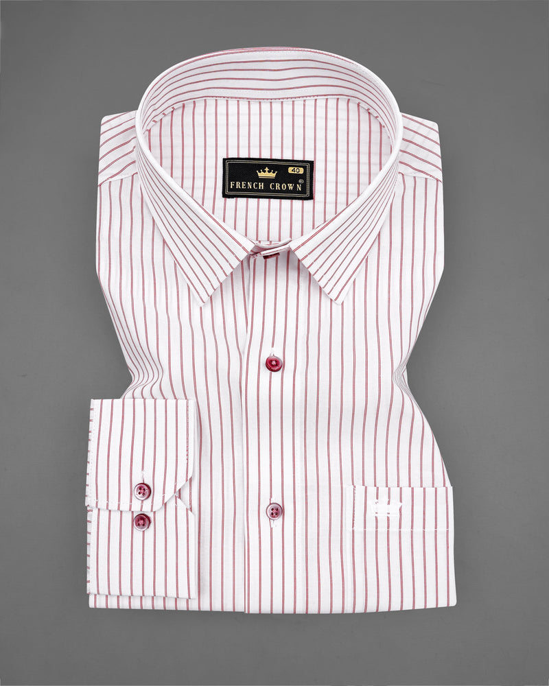 Bright White and Stiletto Red Striped Premium Cotton Shirt 8307-MN -38,8307-MN -H-38,8307-MN -39,8307-MN -H-39,8307-MN -40,8307-MN -H-40,8307-MN -42,8307-MN -H-42,8307-MN -44,8307-MN -H-44,8307-MN -46,8307-MN -H-46,8307-MN -48,8307-MN -H-48,8307-MN -50,8307-MN -H-50,8307-MN -52,8307-MN -H-52