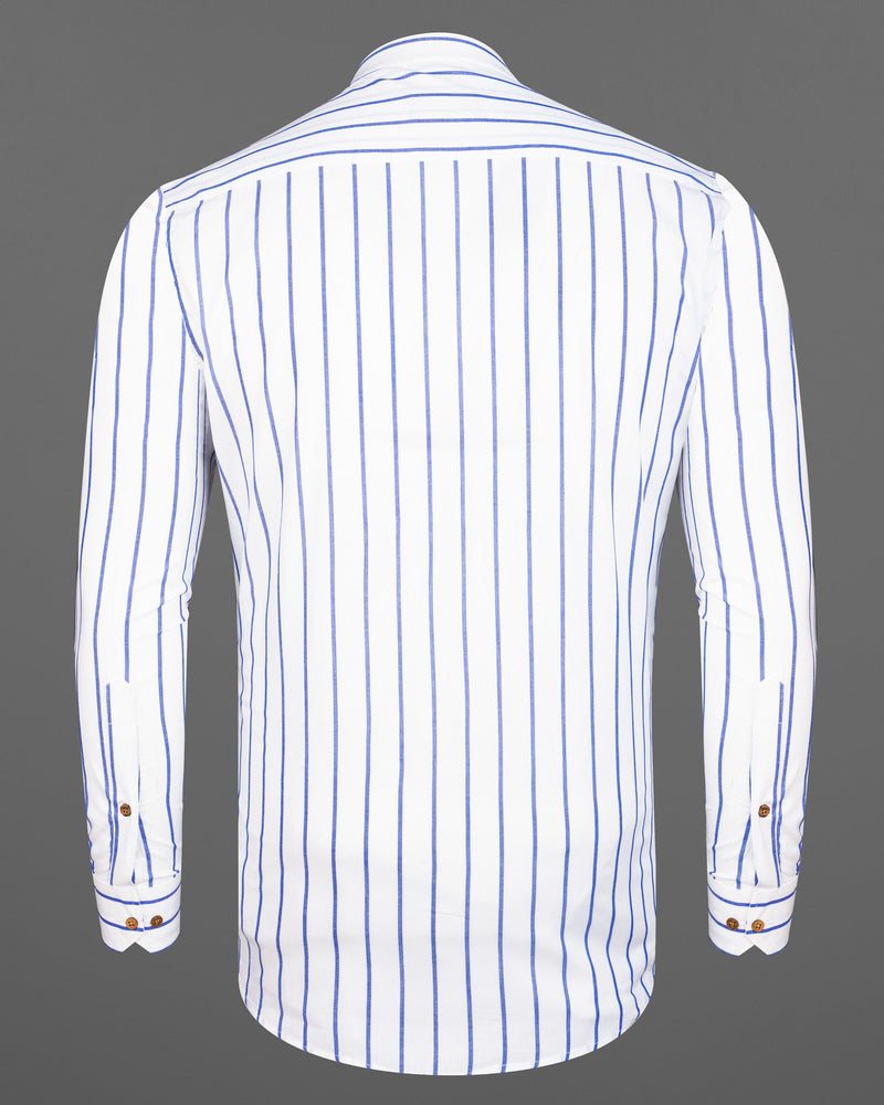 Bright White and Waikawa Blue Striped Premium Cotton Kurta Shirt 8324-KS -38,8324-KS -H-38,8324-KS -39,8324-KS -H-39,8324-KS -40,8324-KS -H-40,8324-KS -42,8324-KS -H-42,8324-KS -44,8324-KS -H-44,8324-KS -46,8324-KS -H-46,8324-KS -48,8324-KS -H-48,8324-KS -50,8324-KS -H-50,8324-KS -52,8324-KS -H-52