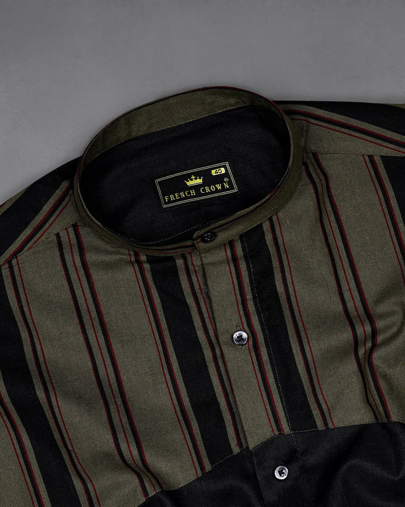 Jade Black with Taupe Green Striped Dobby Premium Giza Cotton Designer Shirt 8338-M-BLK-P194-38, 8338-M-BLK-P194-H-38, 8338-M-BLK-P194-39, 8338-M-BLK-P194-H-39, 8338-M-BLK-P194-40, 8338-M-BLK-P194-H-40, 8338-M-BLK-P194-42, 8338-M-BLK-P194-H-42, 8338-M-BLK-P194-44, 8338-M-BLK-P194-H-44, 8338-M-BLK-P194-46, 8338-M-BLK-P194-H-46, 8338-M-BLK-P194-48, 8338-M-BLK-P194-H-48, 8338-M-BLK-P194-50, 8338-M-BLK-P194-H-50, 8338-M-BLK-P194-52, 8338-M-BLK-P194-H-52