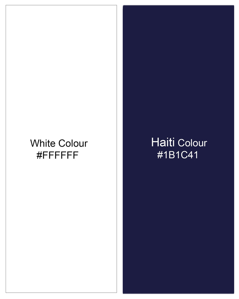 Bright White with Haiti Navy Blue Stitched Design Super Soft Premium Cotton Shirt 8349-M-38, 8349-M-H-38, 8349-M-39, 8349-M-H-39, 8349-M-40, 8349-M-H-40, 8349-M-42, 8349-M-H-42, 8349-M-44, 8349-M-H-44, 8349-M-46, 8349-M-H-46, 8349-M-48, 8349-M-H-48, 8349-M-50, 8349-M-H-50, 8349-M-52, 8349-M-H-52