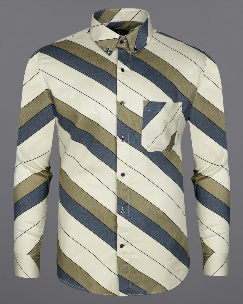 Porcelain Beige with Oyster Green Diagonal Striped Premium Tencel Shirt 8362-BD-BLK-38, 8362-BD-BLK-H-38, 8362-BD-BLK-39, 8362-BD-BLK-H-39, 8362-BD-BLK-40, 8362-BD-BLK-H-40, 8362-BD-BLK-42, 8362-BD-BLK-H-42, 8362-BD-BLK-44, 8362-BD-BLK-H-44, 8362-BD-BLK-46, 8362-BD-BLK-H-46, 8362-BD-BLK-48, 8362-BD-BLK-H-48, 8362-BD-BLK-50, 8362-BD-BLK-H-50, 8362-BD-BLK-52, 8362-BD-BLK-H-52