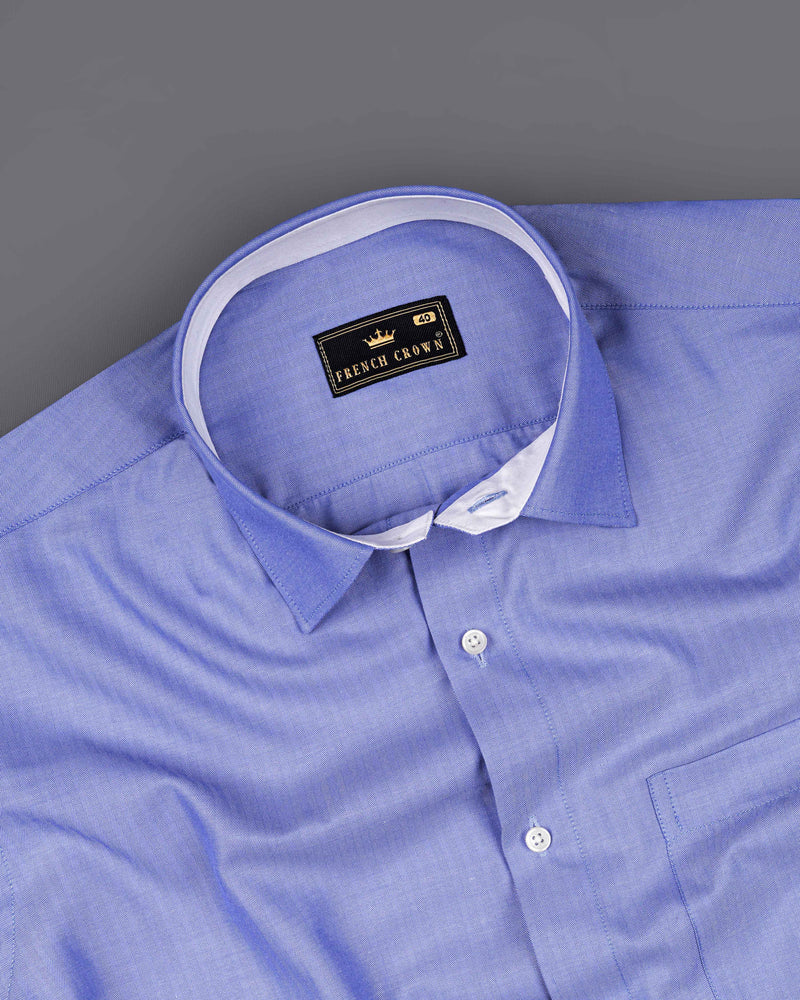 Periwinkle Blue Herringbone Premium Cotton Shirt 8363-CP-38, 8363-CP-H-38, 8363-CP-39, 8363-CP-H-39, 8363-CP-40, 8363-CP-H-40, 8363-CP-42, 8363-CP-H-42, 8363-CP-44, 8363-CP-H-44, 8363-CP-46, 8363-CP-H-46, 8363-CP-48, 8363-CP-H-48, 8363-CP-50, 8363-CP-H-50, 8363-CP-52, 8363-CP-H-52