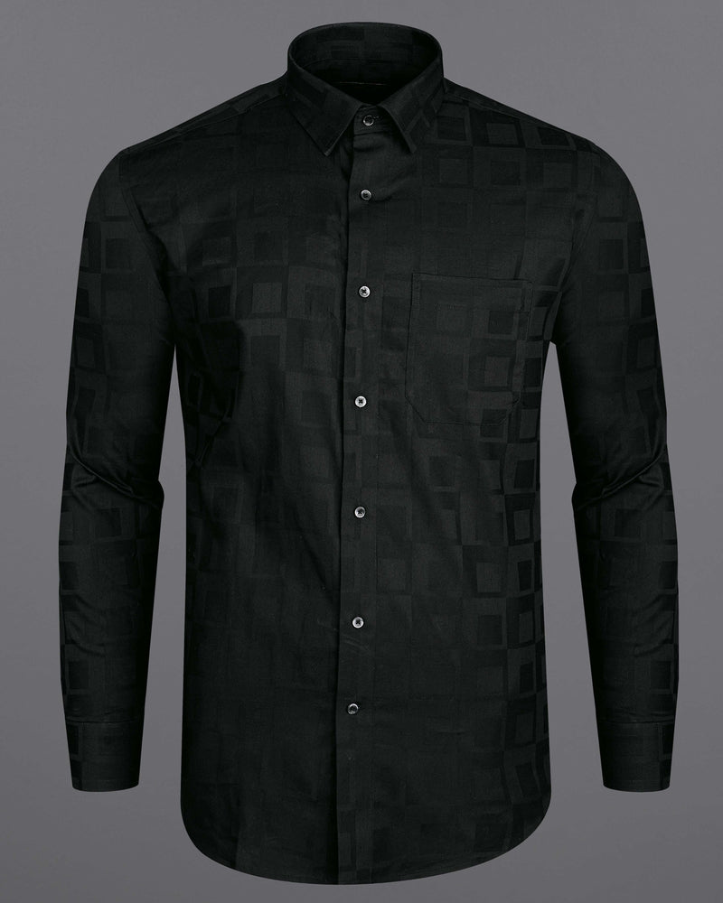 Jade Black Dobby Textured Premium Giza Cotton Shirt 8386-BLK-38, 8386-BLK-H-38, 8386-BLK-39,8386-BLK-H-39, 8386-BLK-40, 8386-BLK-H-40, 8386-BLK-42, 8386-BLK-H-42, 8386-BLK-44, 8386-BLK-H-44, 8386-BLK-46, 8386-BLK-H-46, 8386-BLK-48, 8386-BLK-H-48, 8386-BLK-50, 8386-BLK-H-50, 8386-BLK-52, 8386-BLK-H-52