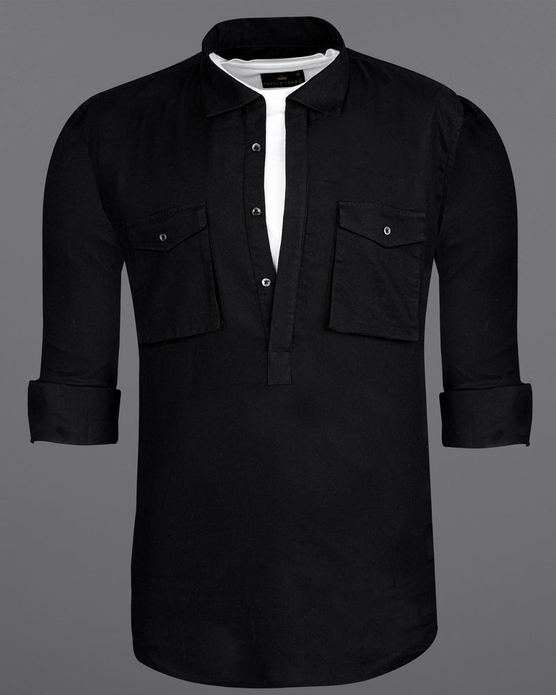 Jade Black Twill Premium Cotton Designer Kurta Shirt 8405-P287-38, 8405-P287-H-38, 8405-P287-39, 8405-P287-H-39, 8405-P287-40, 8405-P287-H-40, 8405-P287-42, 8405-P287-H-42, 8405-P287-44, 8405-P287-H-44, 8405-P287-46, 8405-P287-H-46, 8405-P287-48, 8405-P287-H-48, 8405-P287-50, 8405-P287-H-50, 8405-P287-52, 8405-P287-H-52