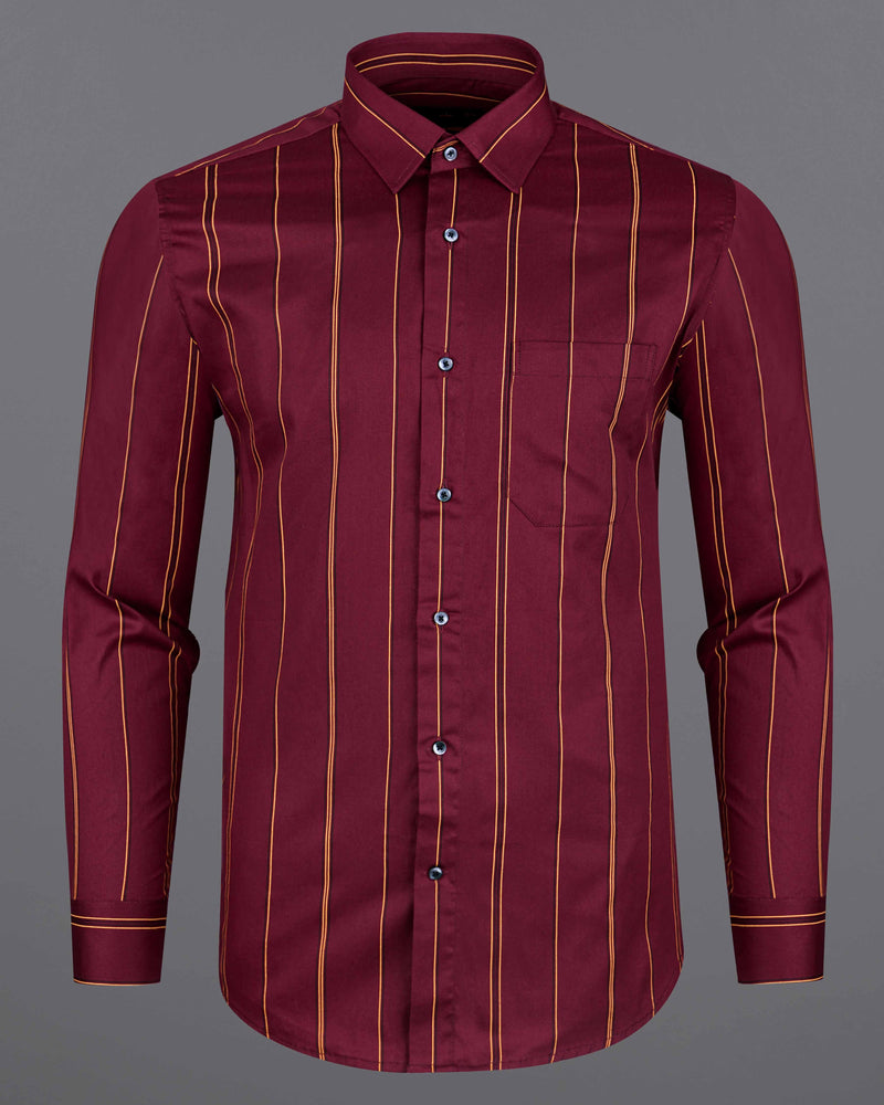 Cherrywood Maroon with Apache Yellow Striped Royal Oxford Shirt 8421-BLK-38, 8421-BLK-H-38, 8421-BLK-39,8421-BLK-H-39, 8421-BLK-40, 8421-BLK-H-40, 8421-BLK-42, 8421-BLK-H-42, 8421-BLK-44, 8421-BLK-H-44, 8421-BLK-46, 8421-BLK-H-46, 8421-BLK-48, 8421-BLK-H-48, 8421-BLK-50, 8421-BLK-H-50, 8421-BLK-52, 8421-BLK-H-52