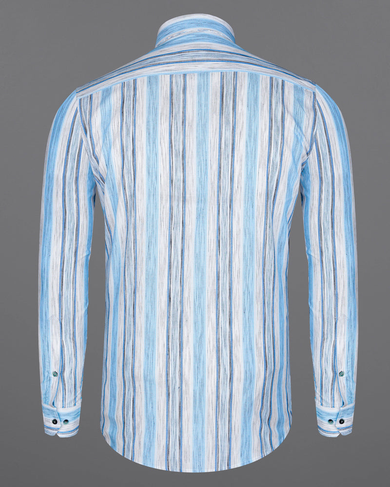 Bright White with Pale Aqua Blue Multicolour Striped Premium Cotton Shirt 8452-GR-38,8452-GR-H-38,8452-GR-39,8452-GR-H-39,8452-GR-40,8452-GR-H-40,8452-GR-42,8452-GR-H-42,8452-GR-44,8452-GR-H-44,8452-GR-46,8452-GR-H-46,8452-GR-48,8452-GR-H-48,8452-GR-50,8452-GR-H-50,8452-GR-52,8452-GR-H-52