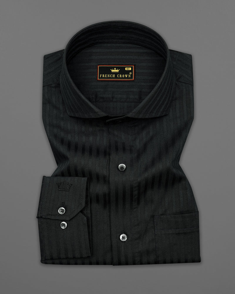 Jade Black Striped Dobby Textured Premium Giza Cotton Shirt 8456-CA-BLK-38,8456-CA-BLK-H-38,8456-CA-BLK-9,8456-CA-BLK-9,8456-CA-BLK-40,8456-CA-BLK-H-40,8456-CA-BLK-2,8456-CA-BLK-2,8456-CA-BLK-4,8456-CA-BLK-4,8456-CA-BLK-6,8456-CA-BLK-6,8456-CA-BLK-8,8456-CA-BLK-8,8456-CA-BLK-50,8456-CA-BLK-H-50,8456-CA-BLK-2,8456-CA-BLK-2