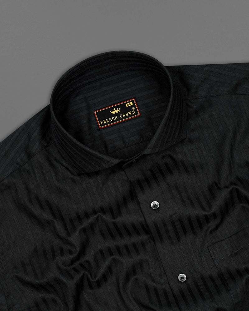 Jade Black Striped Dobby Textured Premium Giza Cotton Shirt 8456-CA-BLK-38,8456-CA-BLK-H-38,8456-CA-BLK-9,8456-CA-BLK-9,8456-CA-BLK-40,8456-CA-BLK-H-40,8456-CA-BLK-2,8456-CA-BLK-2,8456-CA-BLK-4,8456-CA-BLK-4,8456-CA-BLK-6,8456-CA-BLK-6,8456-CA-BLK-8,8456-CA-BLK-8,8456-CA-BLK-50,8456-CA-BLK-H-50,8456-CA-BLK-2,8456-CA-BLK-2