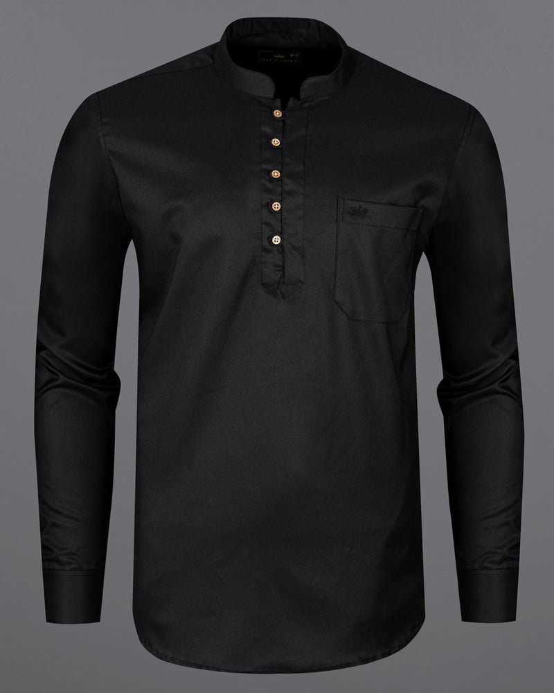 Jade Black Twill Premium Cotton Kurta Shirt 8517-KS-38,8517-KS-H-38,8517-KS-39,8517-KS-H-39,8517-KS-40,8517-KS-H-40,8517-KS-42,8517-KS-H-42,8517-KS-44,8517-KS-H-44,8517-KS-46,8517-KS-H-46,8517-KS-48,8517-KS-H-48,8517-KS-50,8517-KS-H-50,8517-KS-52,8517-KS-H-52