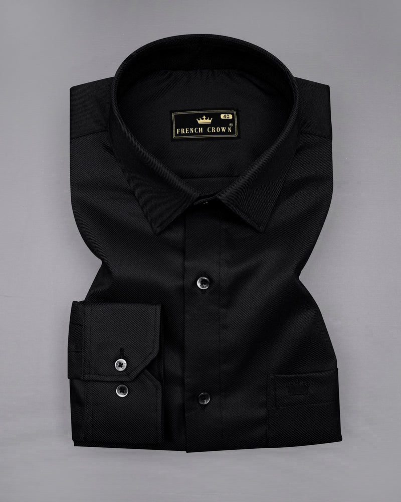 Jade Black Twill Premium Cotton Shirt 8526-BLK-38,8526-BLK-H-38,8526-BLK-39,8526-BLK-H-39,8526-BLK-40,8526-BLK-H-40,8526-BLK-42,8526-BLK-H-42,8526-BLK-44,8526-BLK-H-44,8526-BLK-46,8526-BLK-H-46,8526-BLK-48,8526-BLK-H-48,8526-BLK-50,8526-BLK-H-50,8526-BLK-52,8526-BLK-H-52