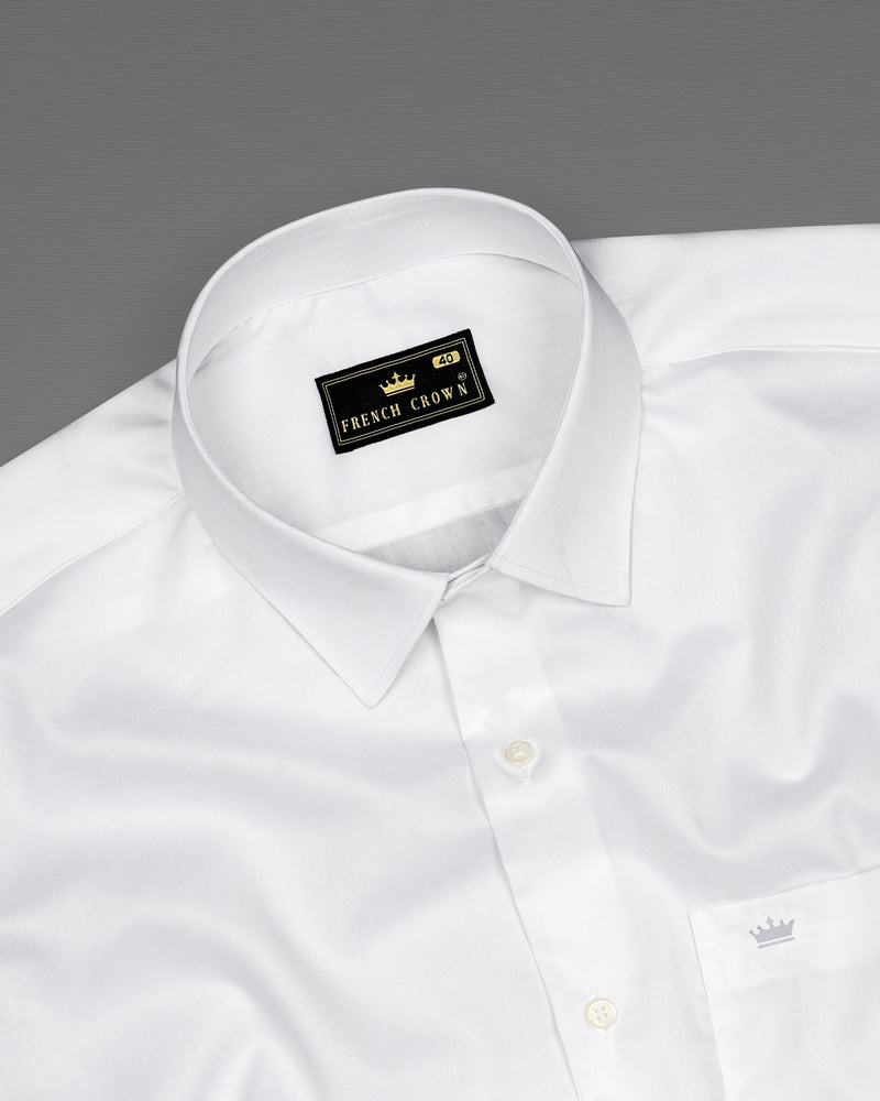 Bright White Twill Textured Giza Cotton Shirt  8568-38,8568-H-38,8568-39,8568-H-39,8568-40,8568-H-40,8568-42,8568-H-42,8568-44,8568-H-44,8568-46,8568-H-46,8568-48,8568-H-48,8568-50,8568-H-50,8568-52,8568-H-52