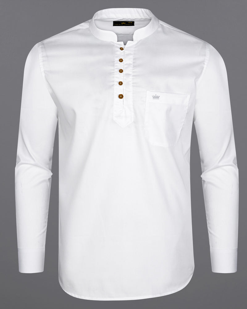 Bright White Twill Textured Giza Cotton Kurta Shirt  8574-KS-38,8574-KS-H-38,8574-KS-39,8574-KS-H-39,8574-KS-40,8574-KS-H-40,8574-KS-42,8574-KS-H-42,8574-KS-44,8574-KS-H-44,8574-KS-46,8574-KS-H-46,8574-KS-48,8574-KS-H-48,8574-KS-50,8574-KS-H-50,8574-KS-52,8574-KS-H-52