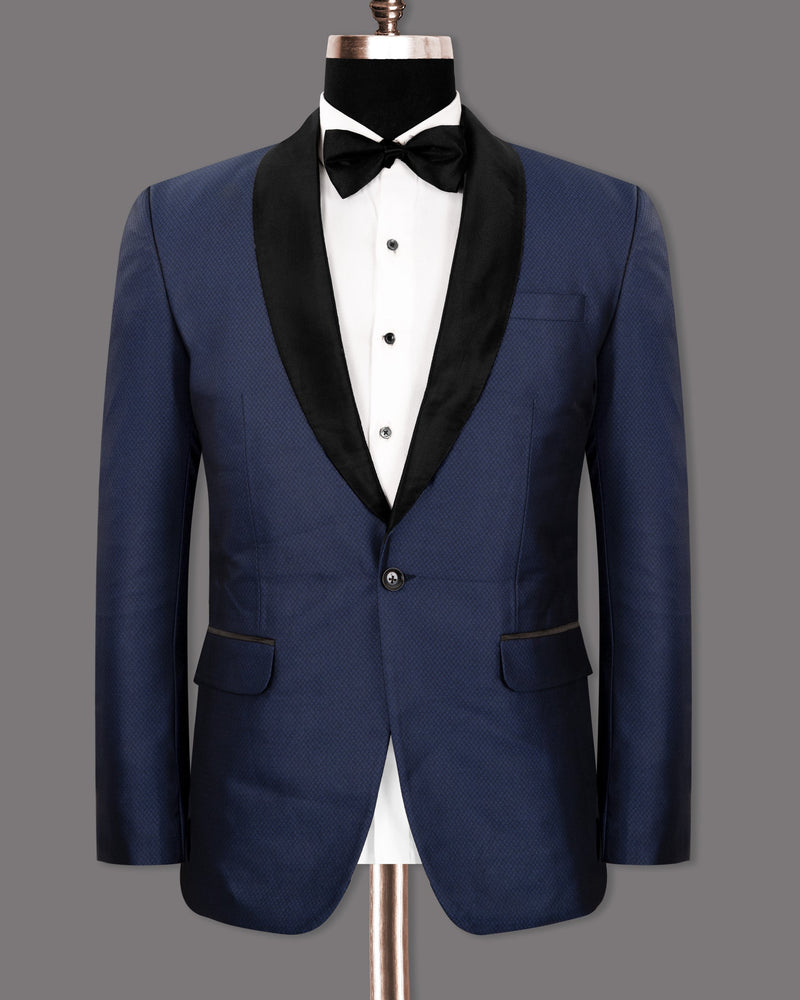 Port Gore Blue Subtle Textured Woolrich Tuxedo Blazer BL1273-BKL-42, BL1273-BKL-54, BL1273-BKL-56, BL1273-BKL-58, BL1273-BKL-36, BL1273-BKL-38, BL1273-BKL-40, BL1273-BKL-44, BL1273-BKL-46, BL1273-BKL-48, BL1273-BKL-50, BL1273-BKL-52, BL1273-BKL-60