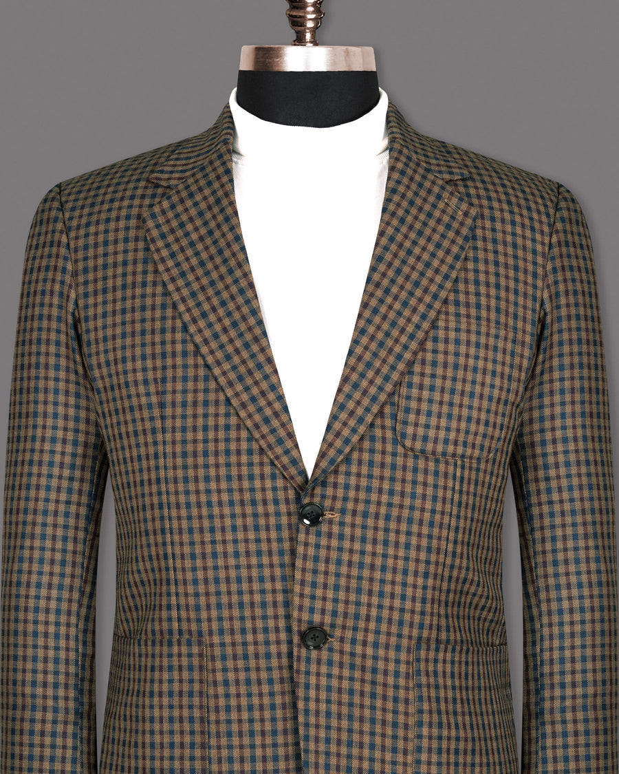 Givry and Blumine Gingham Woolrich Blazer BL1277-SB-PP-36, BL1277-SB-PP-38, BL1277-SB-PP-46, BL1277-SB-PP-58, BL1277-SB-PP-40, BL1277-SB-PP-42, BL1277-SB-PP-44, BL1277-SB-PP-48, BL1277-SB-PP-50, BL1277-SB-PP-52, BL1277-SB-PP-54, BL1277-SB-PP-56, BL1277-SB-PP-60