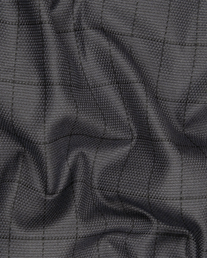 Fuscous Gray Windowpane Wool Rich Blazer BL1282-DB-36, BL1282-DB-38, BL1282-DB-40, BL1282-DB-42, BL1282-DB-44, BL1282-DB-58, BL1282-DB-60, BL1282-DB-46, BL1282-DB-48, BL1282-DB-50, BL1282-DB-52, BL1282-DB-54, BL1282-DB-56