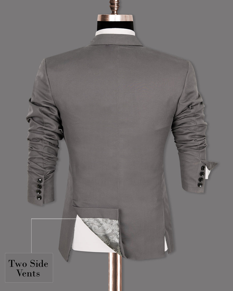 Bright Grey Premium Cotton Blazer BL1283-SBP-36, BL1283-SBP-38, BL1283-SBP-40, BL1283-SBP-42, BL1283-SBP-44, BL1283-SBP-46, BL1283-SBP-48, BL1283-SBP-50, BL1283-SBP-52, BL1283-SBP-54, BL1283-SBP-60, BL1283-SBP-56, BL1283-SBP-58