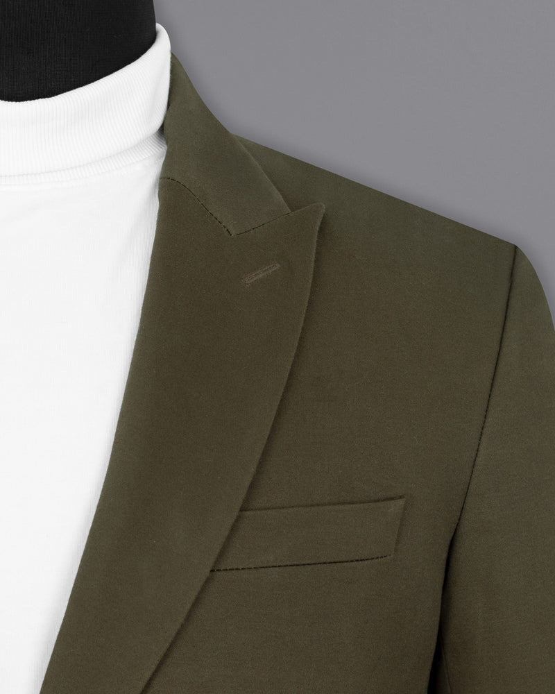 Taupe Brown Premium Cotton Blazer