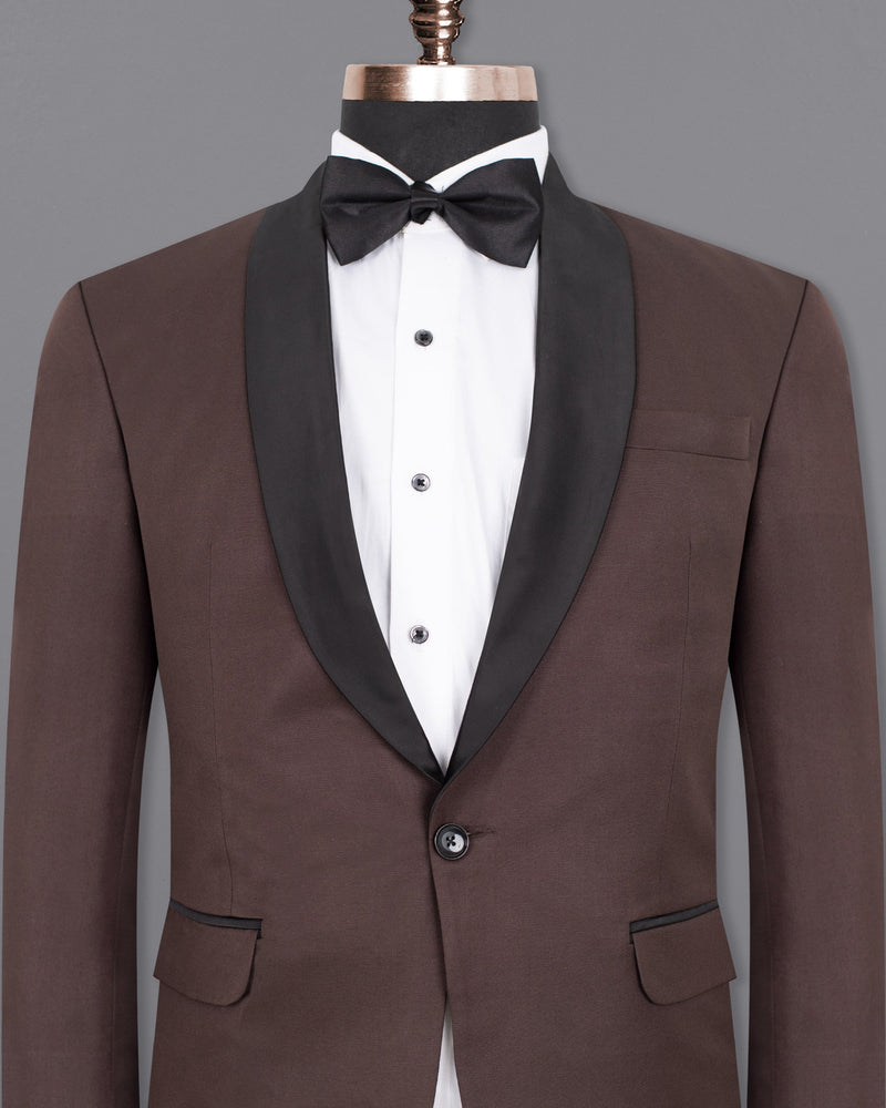 Matterhorn Brown Wool Rich Tuxedo Blazer BL1343-BKL-36, BL1343-BKL-38, BL1343-BKL-40, BL1343-BKL-42, BL1343-BKL-44, BL1343-BKL-46, BL1343-BKL-48, BL1343-BKL-50, BL1343-BKL-52, BL1343-BKL-54, BL1343-BKL-56, BL1343-BKL-58, BL1343-BKL-60