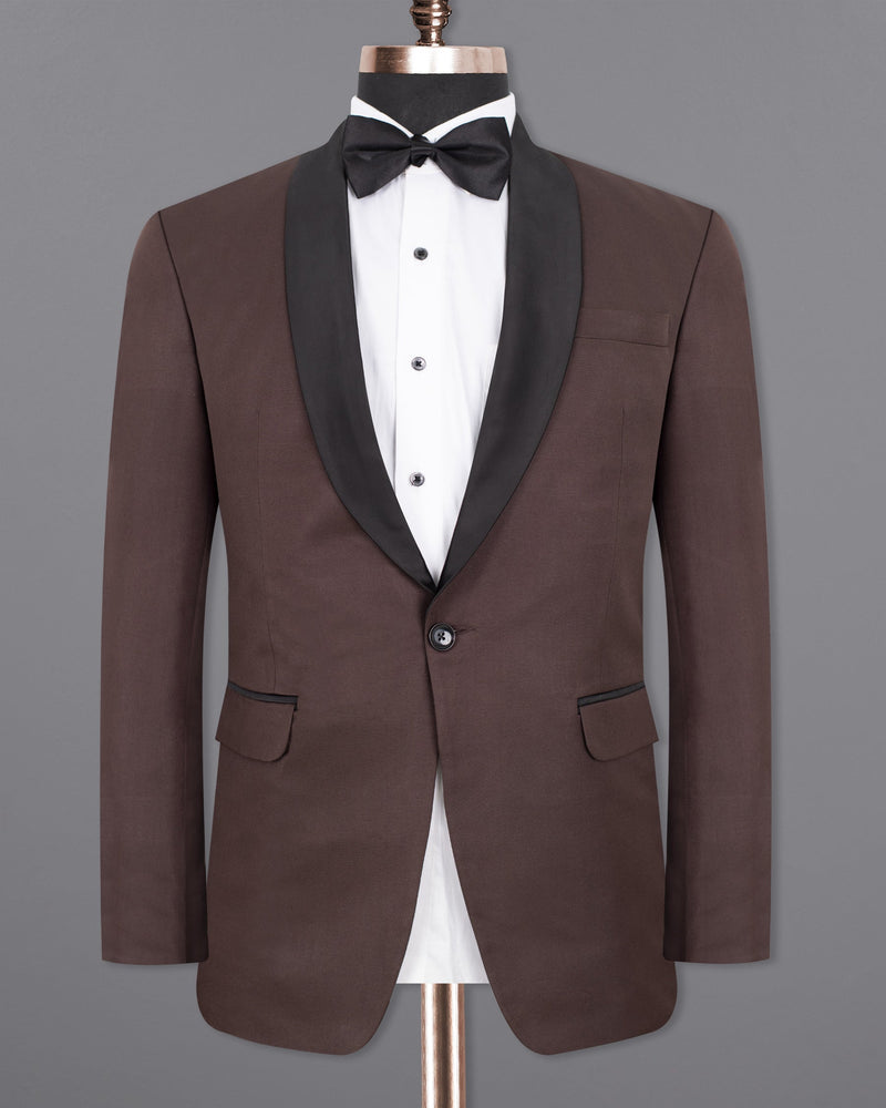 Matterhorn Brown Wool Rich Tuxedo Blazer BL1343-BKL-36, BL1343-BKL-38, BL1343-BKL-40, BL1343-BKL-42, BL1343-BKL-44, BL1343-BKL-46, BL1343-BKL-48, BL1343-BKL-50, BL1343-BKL-52, BL1343-BKL-54, BL1343-BKL-56, BL1343-BKL-58, BL1343-BKL-60