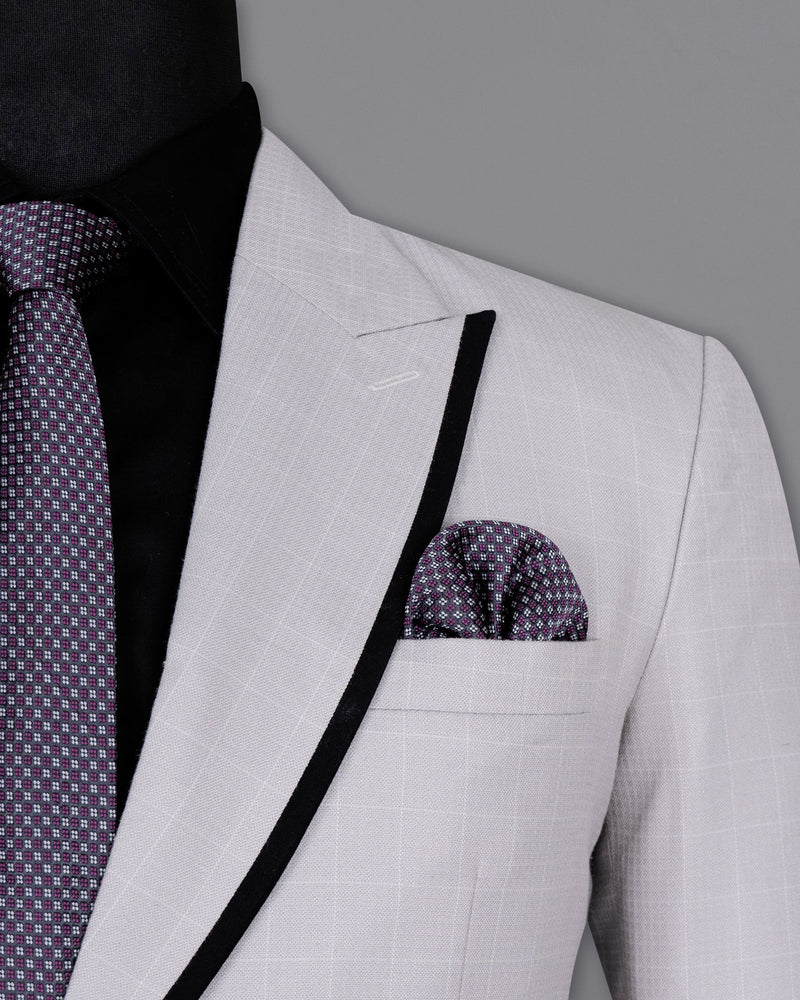 Gray Haze Subtle Plaid Wool Rich Pilot Blazer BL1382-SBP-D7-36, BL1382-SBP-D7-38, BL1382-SBP-D7-40, BL1382-SBP-D7-42, BL1382-SBP-D7-44, BL1382-SBP-D7-46, BL1382-SBP-D7-48, BL1382-SBP-D7-50, BL1382-SBP-D7-52, BL1382-SBP-D7-54, BL1382-SBP-D7-56, BL1382-SBP-D7-58, BL1382-SBP-D7-60