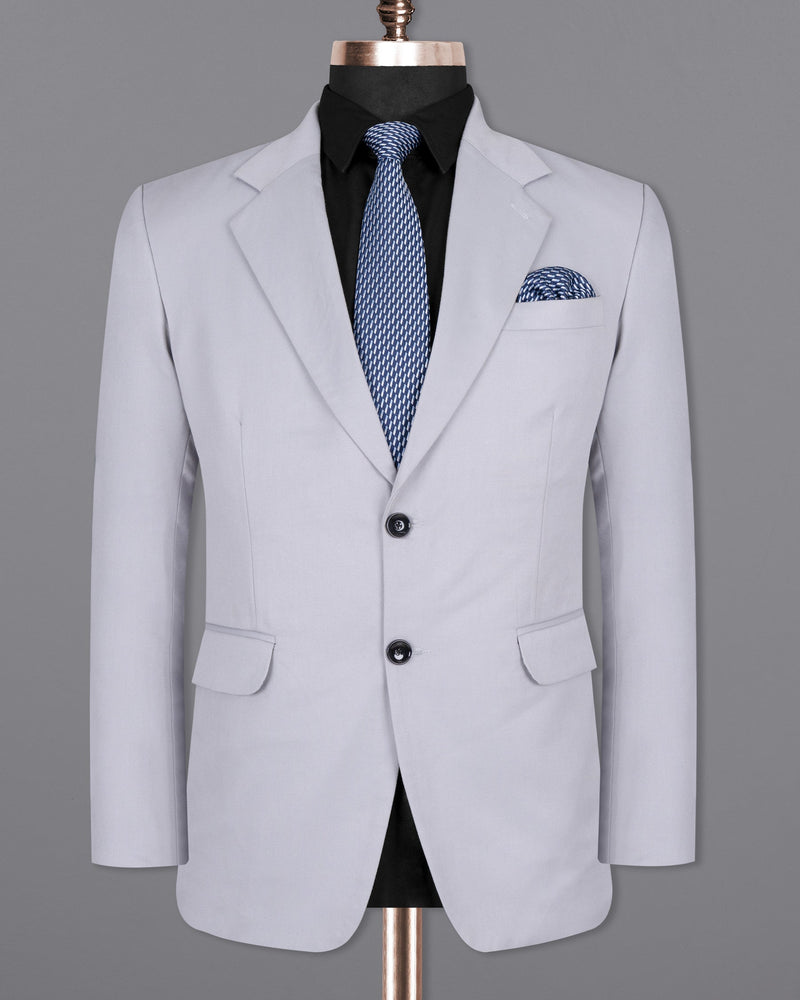 Ghost Gray Wool Rich Blazer