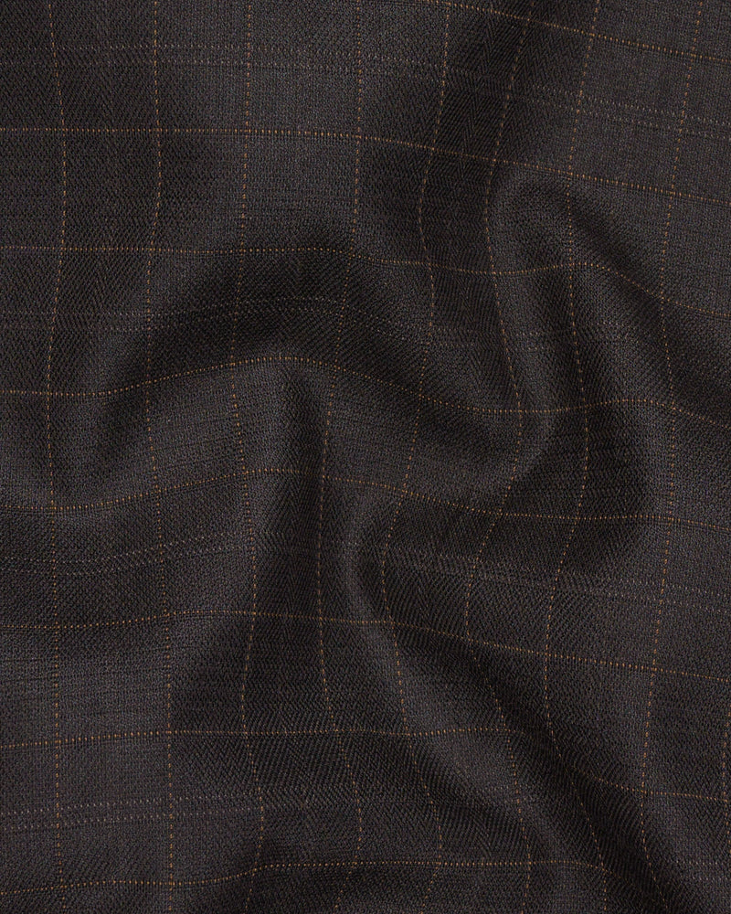 Brown Plaid Wool Rich Blazer BL1465-D22-36,BL1465-D22-38,BL1465-D22-40,BL1465-D22-42,BL1465-D22-44,BL1465-D22-46,BL1465-D22-48,BL1465-D22-50,BL1465-D22-52,BL1465-D22-54,BL1465-D22-56,BL1465-D22-58,BL1465-D22-60