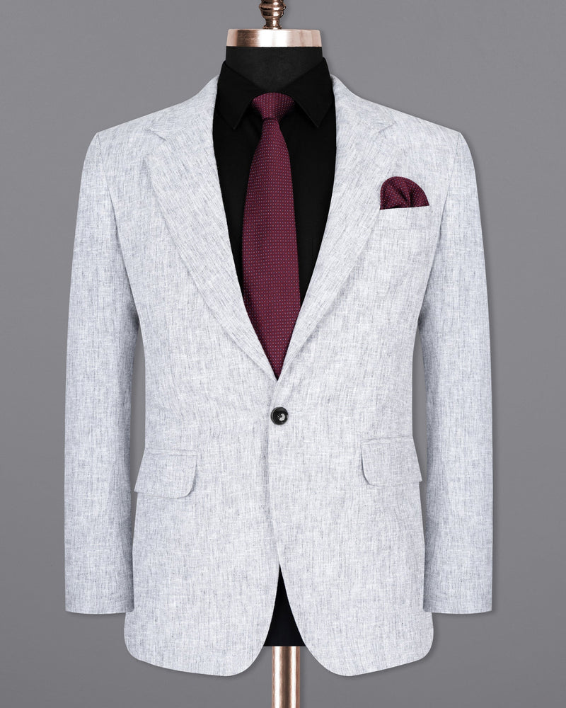 Ghost Grey Luxurious Linen Blazer BL1472-SB-1B-36,BL1472-SB-1B-38,BL1472-SB-1B-40,BL1472-SB-1B-42,BL1472-SB-1B-44,BL1472-SB-1B-46,BL1472-SB-1B-48,BL1472-SB-1B-50,BL1472-SB-1B-52,BL1472-SB-1B-54,BL1472-SB-1B-56,BL1472-SB-1B-58,BL1472-SB-1B-60