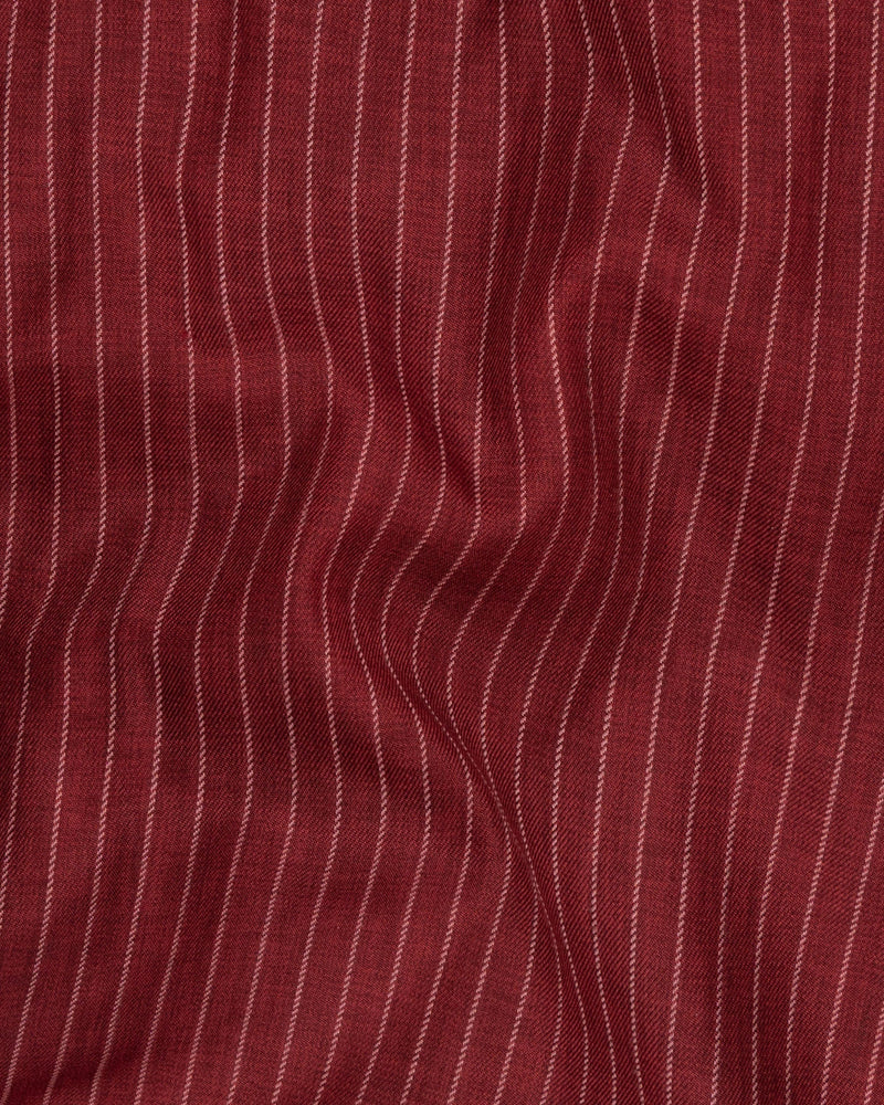 Persian Plum Red Striped Wool Rich Tuxedo Blazer BL1512-BKL-36, BL1512-BKL-38, BL1512-BKL-40, BL1512-BKL-42, BL1512-BKL-44, BL1512-BKL-46, BL1512-BKL-48, BL1512-BKL-50, BL1512-BKL-52, BL1512-BKL-54, BL1512-BKL-56, BL1512-BKL-58, BL1512-BKL-60