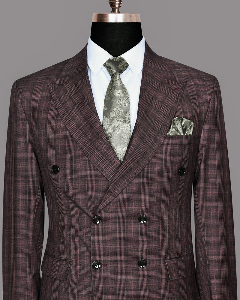 Rosewood Plaid Double Breasted Blazer BL152DB-54, BL152DB-38, BL152DB-48, BL152DB-52, BL152DB-40, BL152DB-42, BL152DB-50, BL152DB-36, BL152DB-58, BL152DB-44, BL152DB-46, BL152DB-56, BL152DB-60