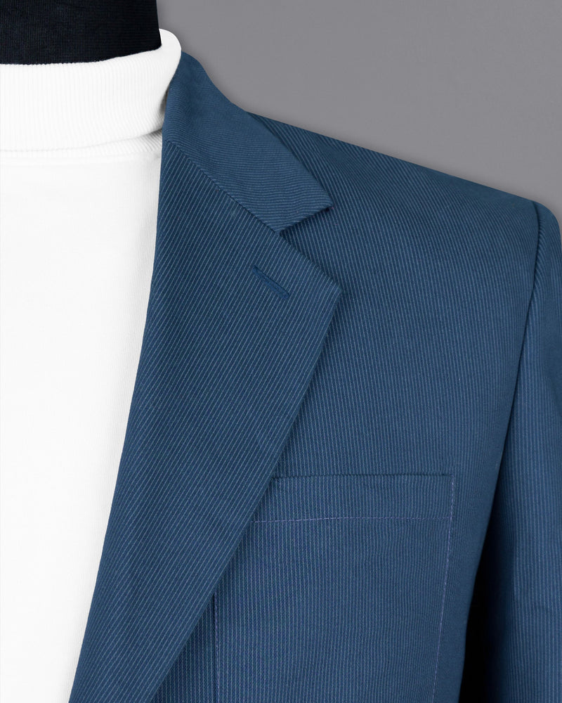 San Juan Blue Subtle Blriped Premium Cotton Sports Blazer BL1569-SB-PP-36, BL1569-SB-PP-38, BL1569-SB-PP-40, BL1569-SB-PP-42, BL1569-SB-PP-44, BL1569-SB-PP-46, BL1569-SB-PP-48, BL1569-SB-PP-50, BL1569-SB-PP-52, BL1569-SB-PP-54, BL1569-SB-PP-56, BL1569-SB-PP-58, BL1569-SB-PP-60