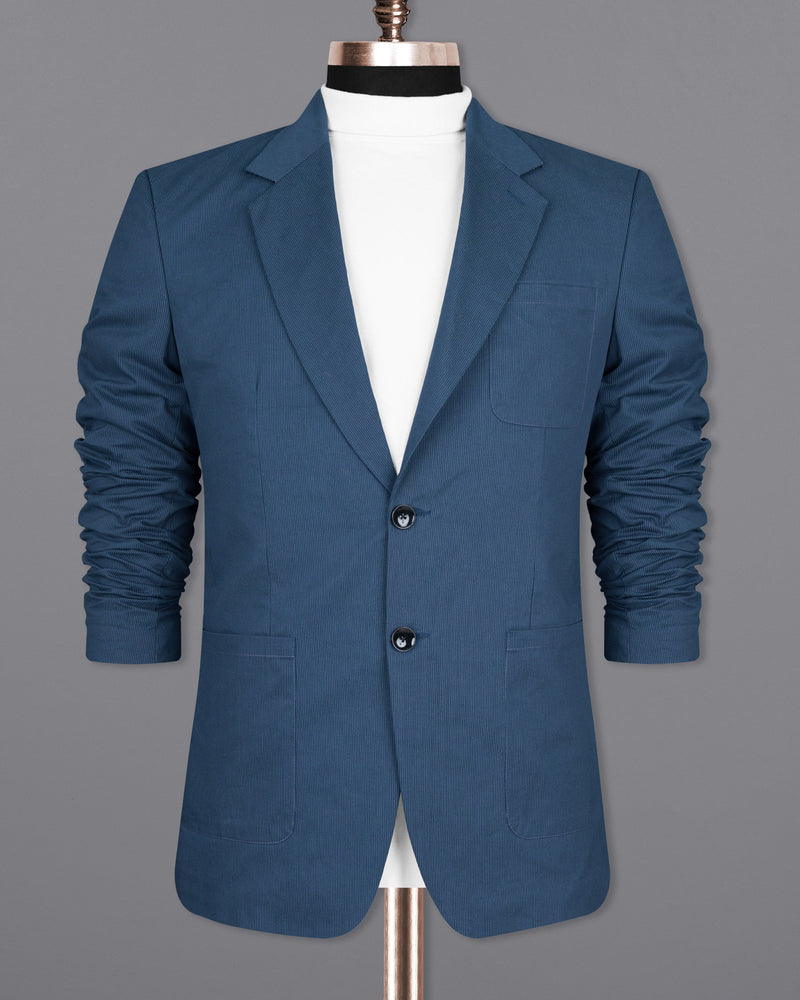 San Juan Blue Subtle Blriped Premium Cotton Sports Blazer BL1569-SB-PP-36, BL1569-SB-PP-38, BL1569-SB-PP-40, BL1569-SB-PP-42, BL1569-SB-PP-44, BL1569-SB-PP-46, BL1569-SB-PP-48, BL1569-SB-PP-50, BL1569-SB-PP-52, BL1569-SB-PP-54, BL1569-SB-PP-56, BL1569-SB-PP-58, BL1569-SB-PP-60