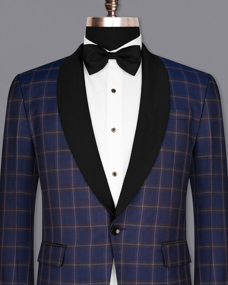 Rhino Blue Windowpane Woolrich Tuxedo Blazer BL1599-BKL-36, BL1599-BKL-38, BL1599-BKL-40, BL1599-BKL-42, BL1599-BKL-44, BL1599-BKL-46, BL1599-BKL-48, BL1599-BKL-50, BL1599-BKL-52, BL1599-BKL-54, BL1599-BKL-56, BL1599-BKL-58, BL1599-BKL-60