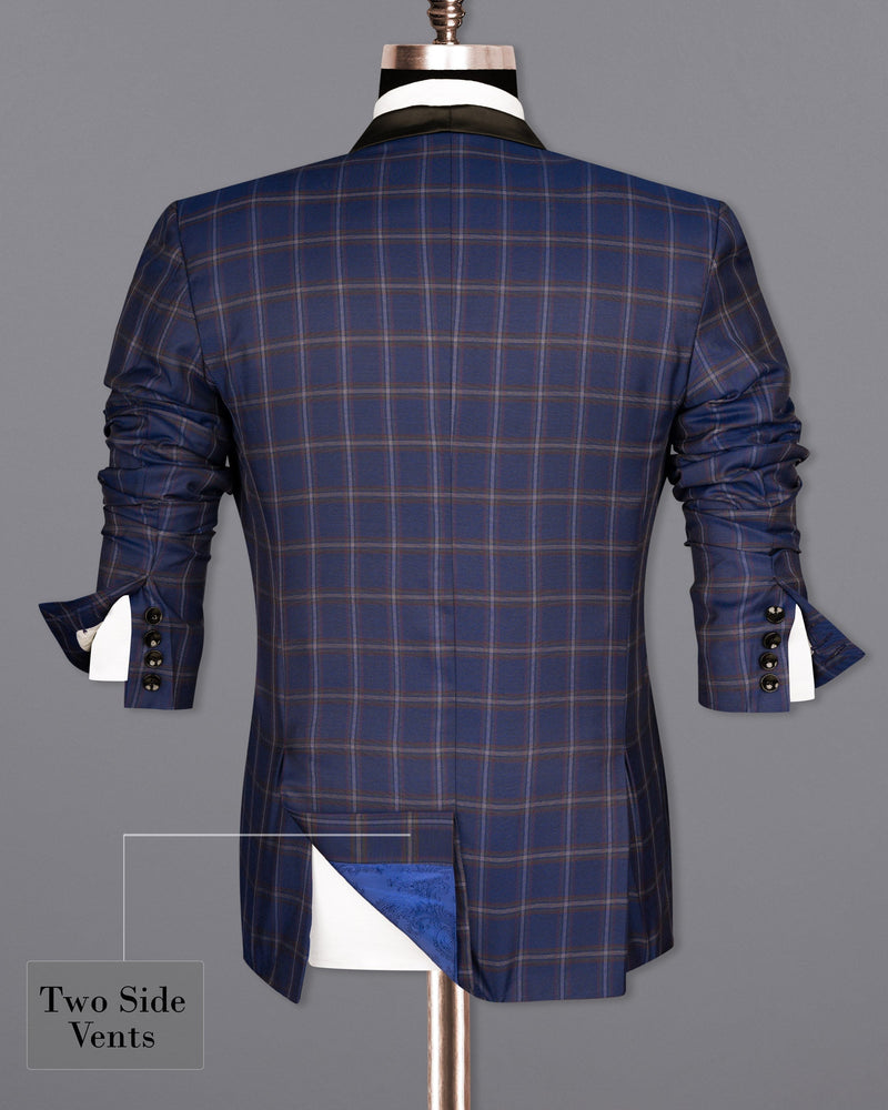 Rhino Blue Windowpane Woolrich Tuxedo Blazer BL1599-BKL-36, BL1599-BKL-38, BL1599-BKL-40, BL1599-BKL-42, BL1599-BKL-44, BL1599-BKL-46, BL1599-BKL-48, BL1599-BKL-50, BL1599-BKL-52, BL1599-BKL-54, BL1599-BKL-56, BL1599-BKL-58, BL1599-BKL-60