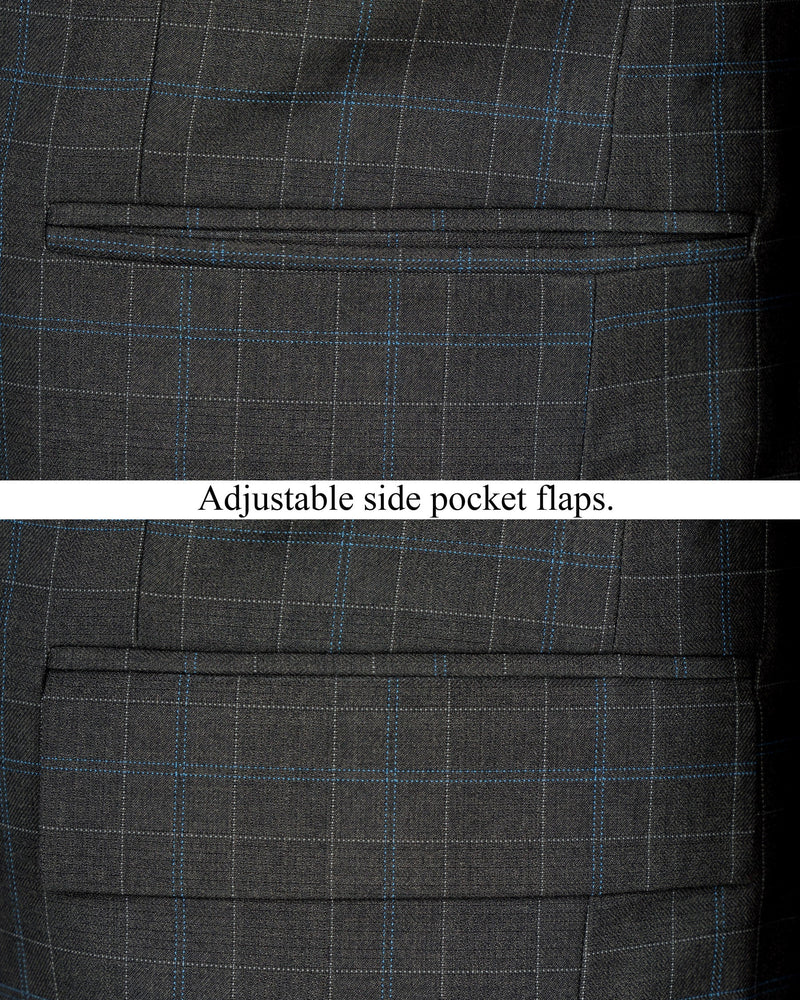 Cape Cod Gray Super fine Checkered Double Breasted Wool Rich Blazer BL1603-DB-2B-36, BL1603-DB-2B-38, BL1603-DB-2B-40, BL1603-DB-2B-42, BL1603-DB-2B-44, BL1603-DB-2B-46, BL1603-DB-2B-48, BL1603-DB-2B-50, BL1603-DB-2B-52, BL1603-DB-2B-54, BL1603-DB-2B-56, BL1603-DB-2B-58, BL1603-DB-2B-60