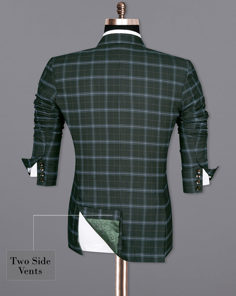 Log Cabin Green Super fine Windowpane Wool Rich Double Breasted Blazer BL1614-DB-2B-36, BL1614-DB-2B-38, BL1614-DB-2B-40, BL1614-DB-2B-42, BL1614-DB-2B-44, BL1614-DB-2B-46, BL1614-DB-2B-48, BL1614-DB-2B-50, BL1614-DB-2B-52, BL1614-DB-2B-54, BL1614-DB-2B-56, BL1614-DB-2B-58, BL1614-DB-2B-60