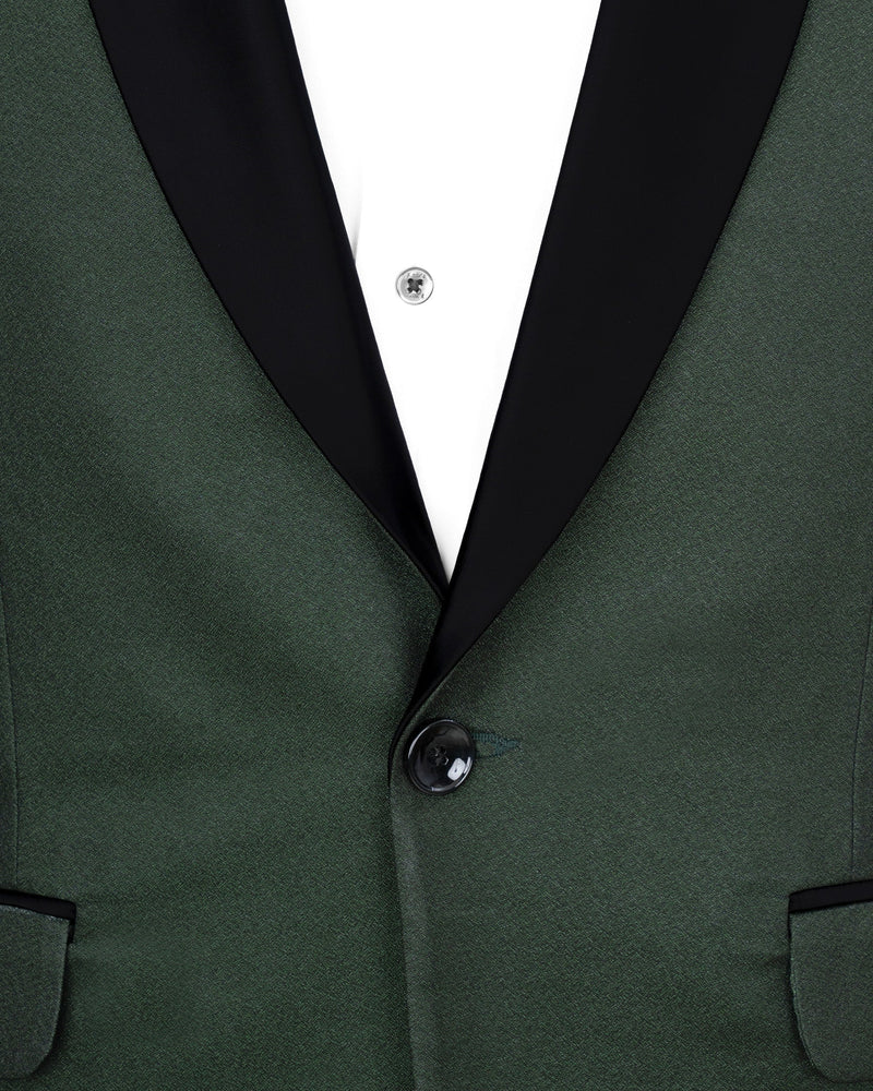 Timber Green Designer Tuxedo Blazer BL1657-BKL-36, BL1657-BKL-38, BL1657-BKL-40, BL1657-BKL-42, BL1657-BKL-44, BL1657-BKL-46, BL1657-BKL-48, BL1657-BKL-50, BL1657-BKL-52, BL1657-BKL-54, BL1657-BKL-56, BL1657-BKL-58, BL1657-BKL-60