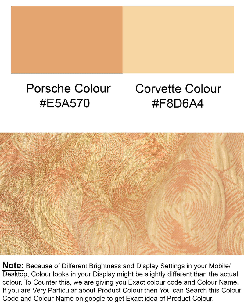 Porche Peach and Corvette Beige Cross Buttoned Bandhgala Designer Blazer BL1667-CBG-36, BL1667-CBG-38, BL1667-CBG-40, BL1667-CBG-42, BL1667-CBG-44, BL1667-CBG-46, BL1667-CBG-48, BL1667-CBG-50, BL1667-CBG-52, BL1667-CBG-54, BL1667-CBG-56, BL1667-CBG-58, BL1667-CBG-60