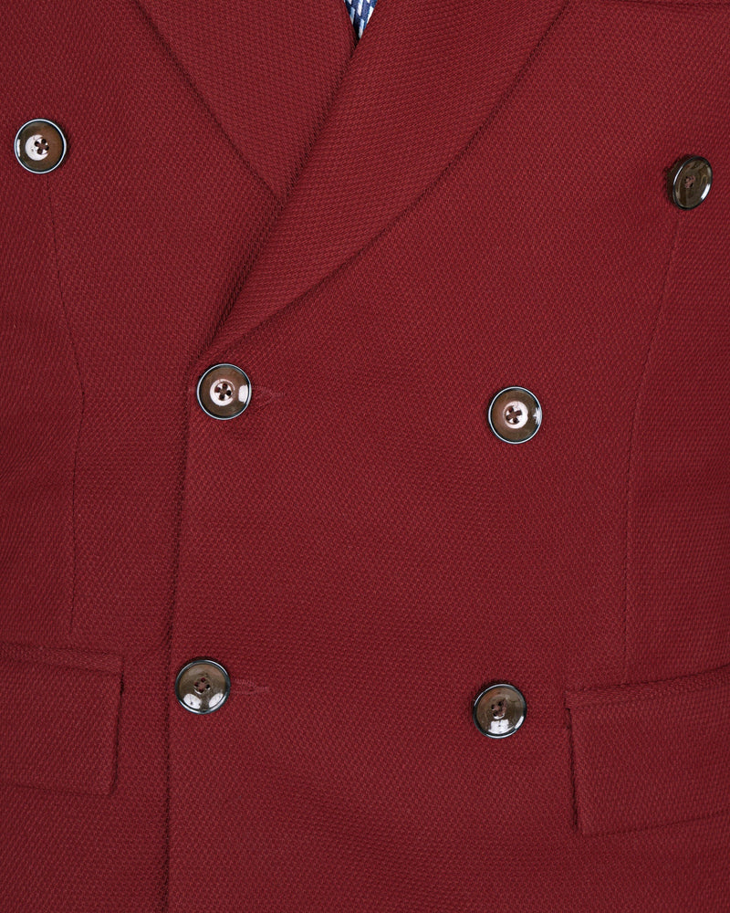 Mochaccino Red Double Breasted Designer Blazer BL1673-DB-36, BL1673-DB-38, BL1673-DB-40, BL1673-DB-42, BL1673-DB-44, BL1673-DB-46, BL1673-DB-48, BL1673-DB-50, BL1673-DB-52, BL1673-DB-54, BL1673-DB-56, BL1673-DB-58, BL1673-DB-60