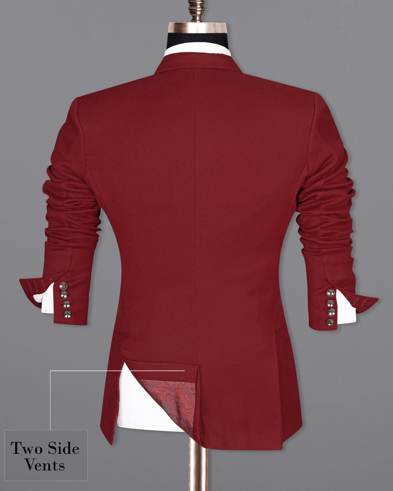 Mochaccino Red Double Breasted Designer Blazer BL1673-DB-36, BL1673-DB-38, BL1673-DB-40, BL1673-DB-42, BL1673-DB-44, BL1673-DB-46, BL1673-DB-48, BL1673-DB-50, BL1673-DB-52, BL1673-DB-54, BL1673-DB-56, BL1673-DB-58, BL1673-DB-60