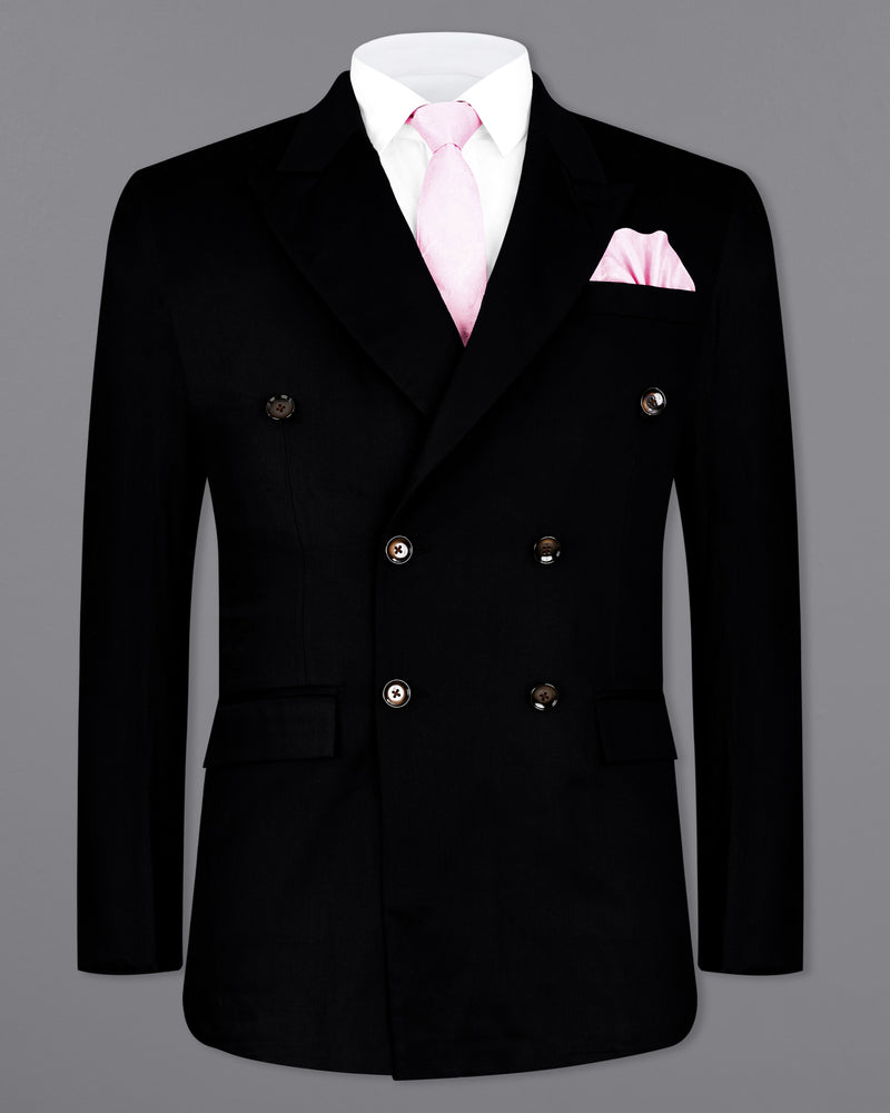 【herlipto】Double-Breasted Blazer black