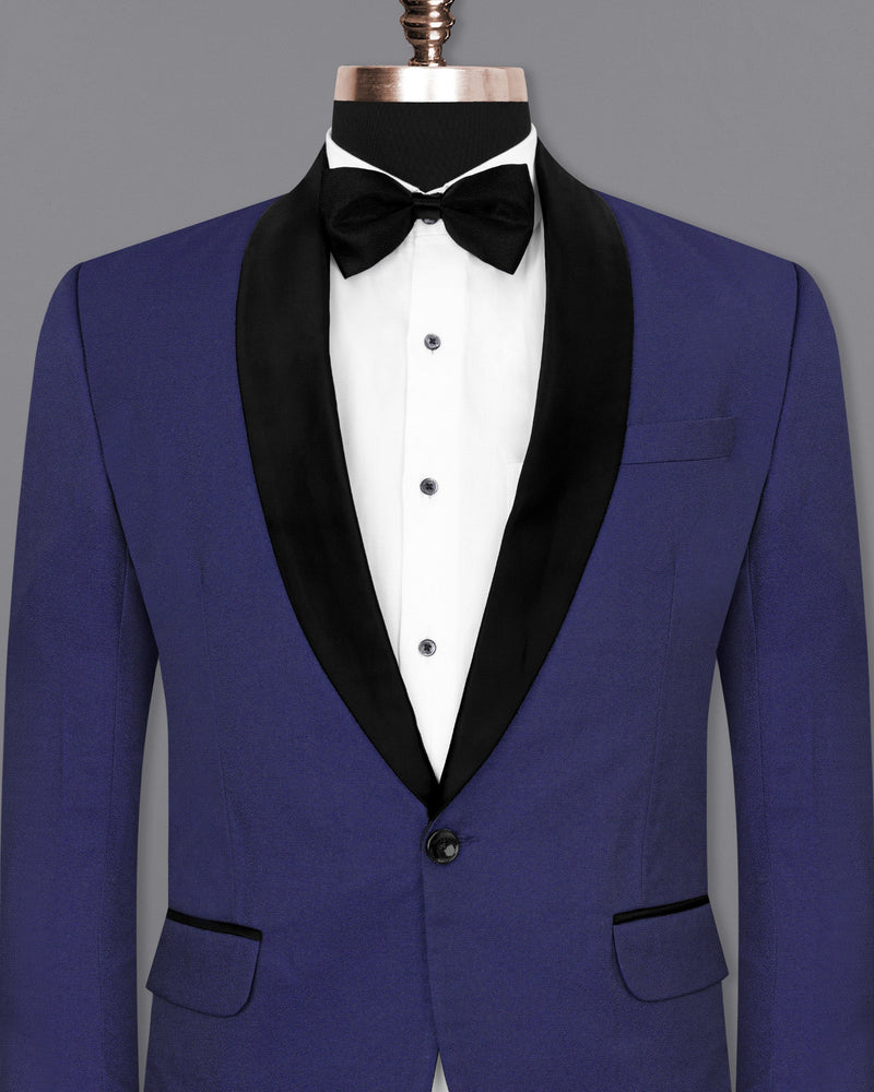 Jacarta Blue Designer Tuxedo Blazer BL1681-BKL-36, BL1681-BKL-38, BL1681-BKL-40, BL1681-BKL-42, BL1681-BKL-44, BL1681-BKL-46, BL1681-BKL-48, BL1681-BKL-50, BL1681-BKL-52, BL1681-BKL-54, BL1681-BKL-56, BL1681-BKL-58, BL1681-BKL-60