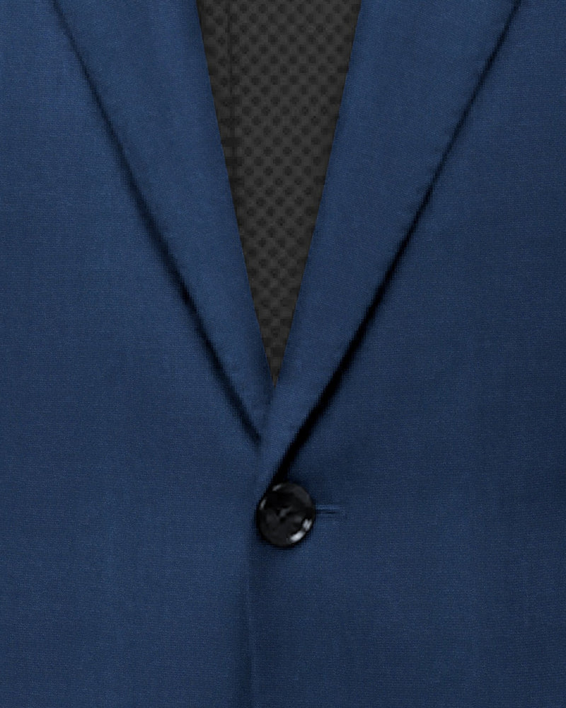 Blue Patch Pockets Performance Blazer